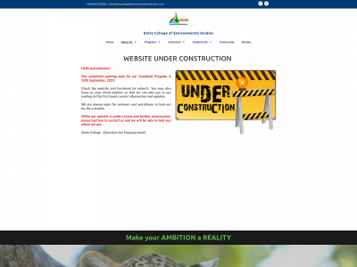 deltacollegeofenvironmentalstudies.org snapshot