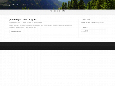 peaceofevergreen.com snapshot