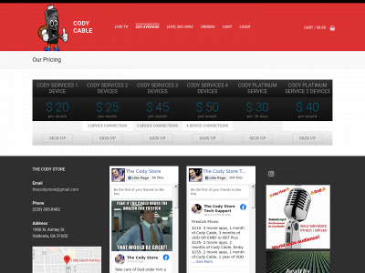 codycable.net snapshot