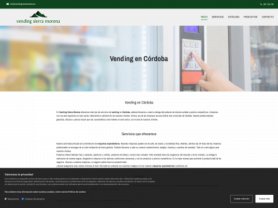 www.vendingcafessierramorena.es snapshot