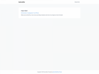 textcrafter.de snapshot