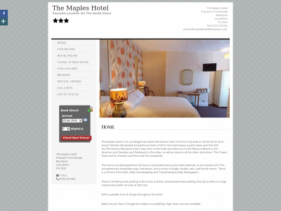 mapleshotelblackpool.co.uk snapshot
