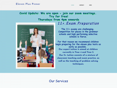 eleven11pluspinner.co.uk snapshot