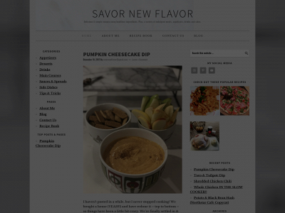 savornewflavor.com snapshot