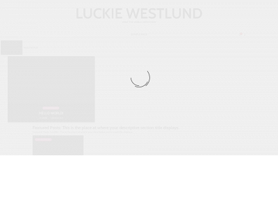 luckiewestlund.com snapshot
