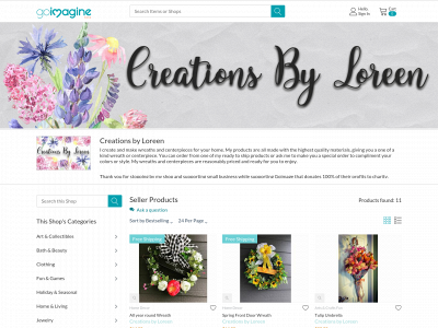 creationsbyloreen.com snapshot