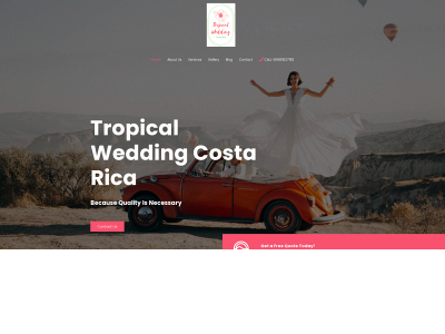 tropicalweddingcostarica.com snapshot