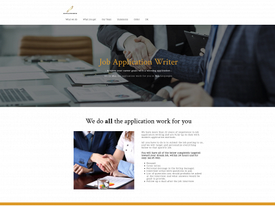 jobapplicationwriter.com snapshot