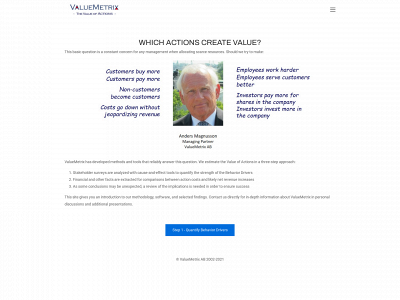valuemetrix.net snapshot