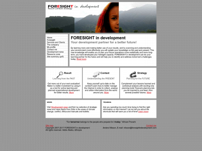 foresightindevelopment.com snapshot