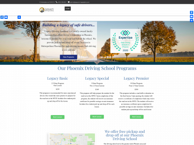 legacydrivingacademy.com snapshot