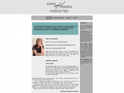sissehansen.dk snapshot