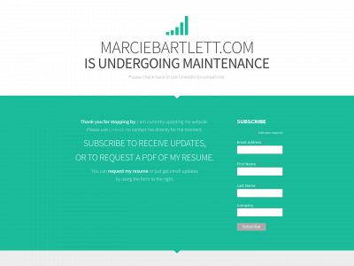 marciebartlett.com snapshot