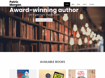 patricmorganauthor.com snapshot