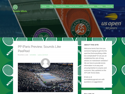 tennisidiots.com snapshot