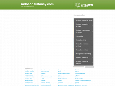 mdbconsultancy.com snapshot