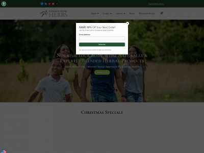commonsenseherbs.com snapshot