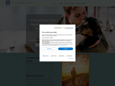 onedogwalking.co.uk snapshot