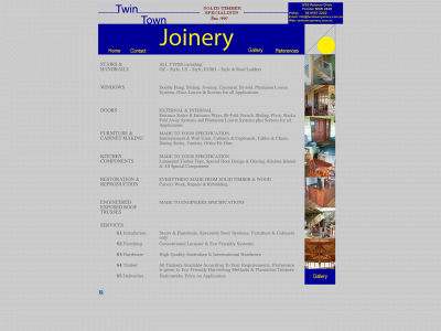 twintownjoinery.com.au snapshot