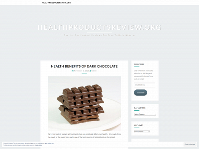 healthproductsreview.org snapshot