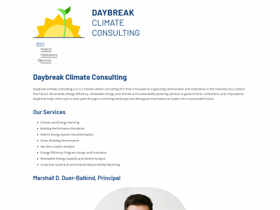 daybreakclimate.com snapshot