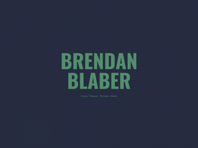 brendanblaber.com snapshot