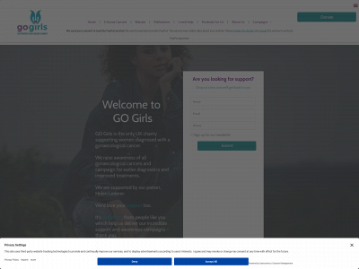 gogirlssupport.org snapshot