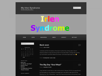 myirlensyndrome.com snapshot