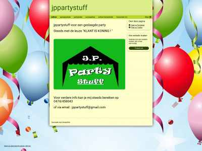 jppartystuff.be snapshot
