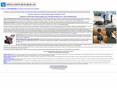 applicationsresearch.com snapshot