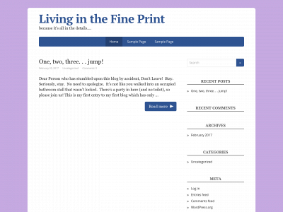 livinginthefineprint.com snapshot