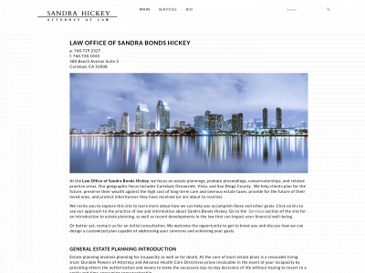 sandrahickeylaw.com snapshot
