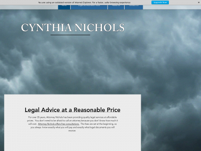 cynthianicholsattorney.com snapshot