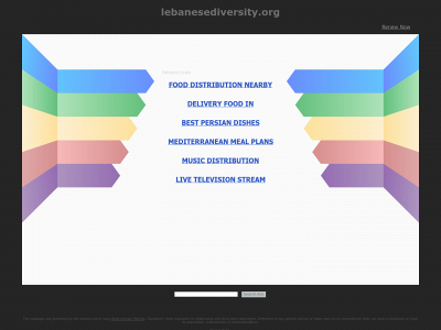 lebanesediversity.org snapshot