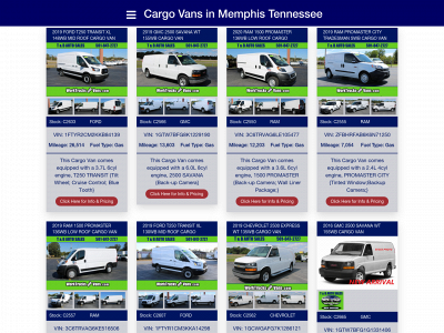 cargovansmemphistennessee.com snapshot