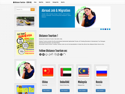 www.distancetourism.com snapshot