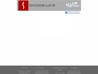 skoddejuice.no snapshot