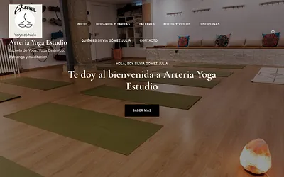 arteriayogaestudio.es snapshot