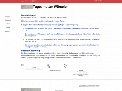 tagesmutterwuerselen.com snapshot