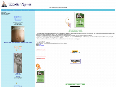 exoticnames.com snapshot