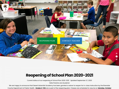 desertadventistacademy.org snapshot