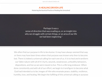 ahealingdrivenlife.com snapshot