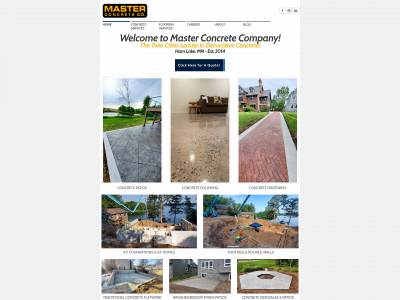 masterconcretemn.com snapshot