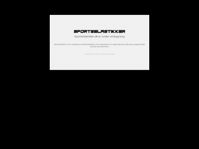 sportselastikker.dk snapshot