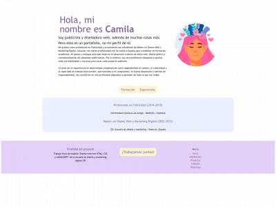 camilazbwebdesigner.com snapshot