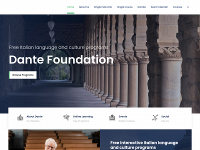 danteuniversity.org snapshot
