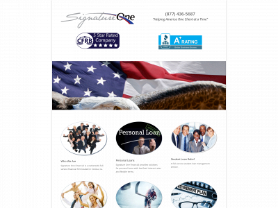 signatureonefinancial.com snapshot