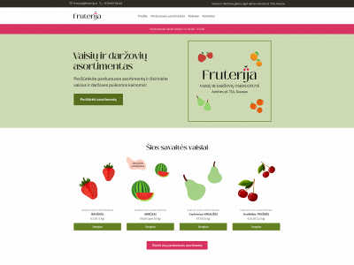 fruterija.lt snapshot