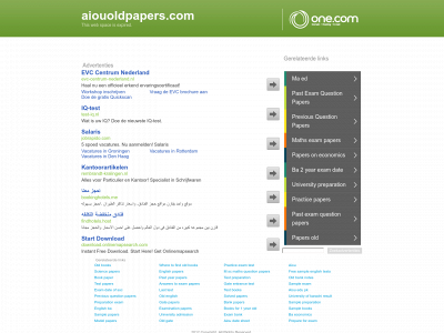 aiouoldpapers.com snapshot