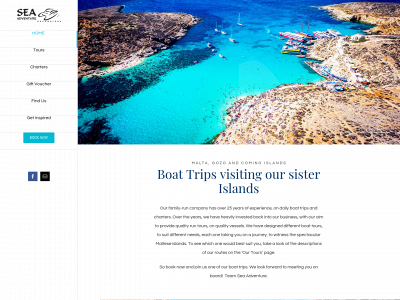 seaadventureexcursions.com snapshot